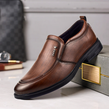 MOVES Textured Ducan Formal Dress Shoes for Men | Lightweight Comfortable Business Shoes