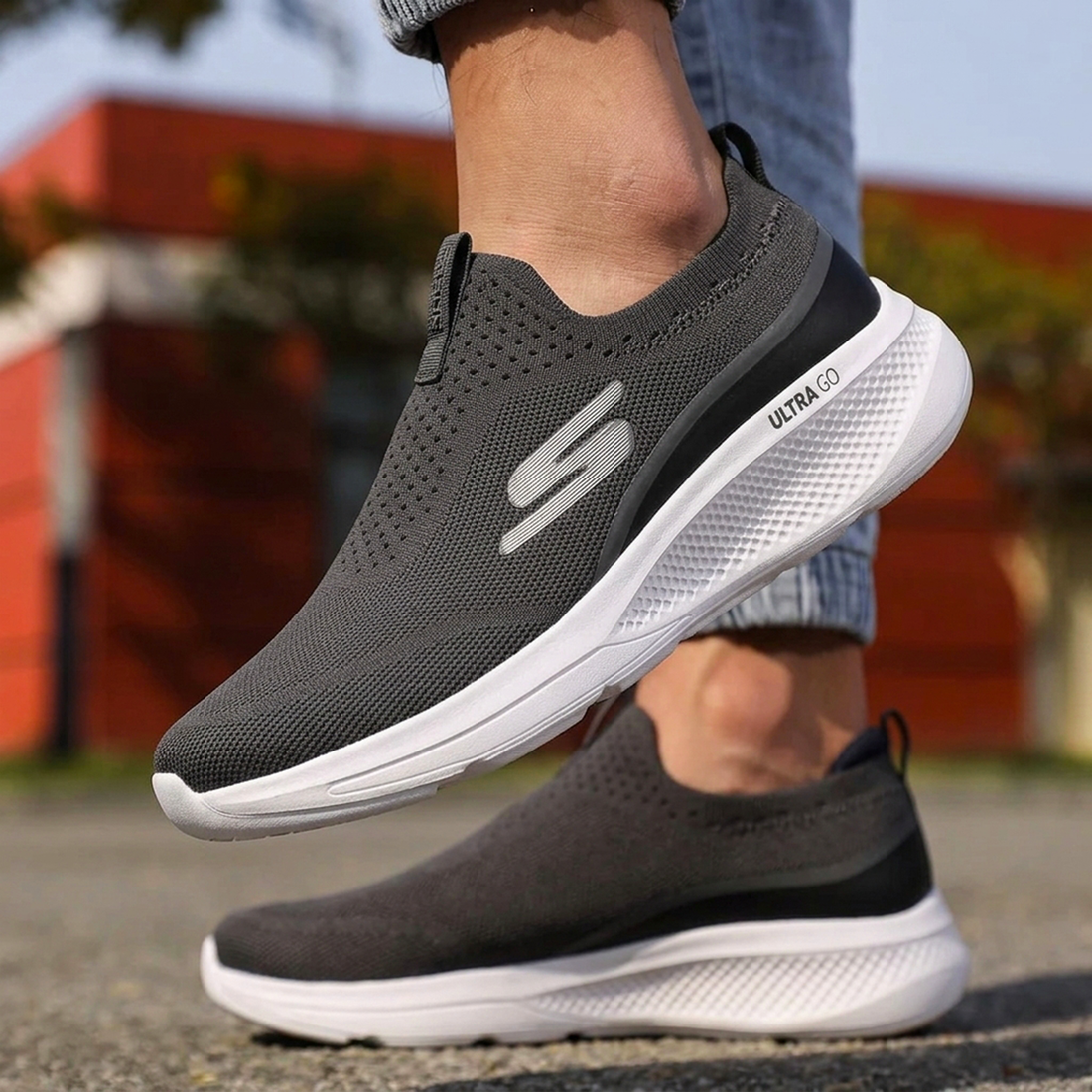 ADDRO UltraGo Slip-Fit Lightweight Walking Shoes for Men