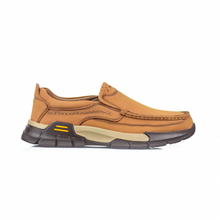 MOVES UrbanRugged Leather Slip-On Shoes for Men | Wrinkle-Free Design